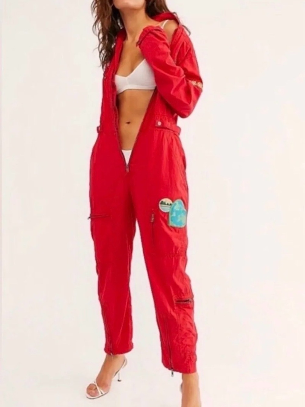 Free People Lena Flight Jumpsuit 
Size L